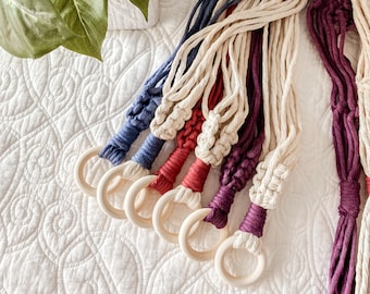 Handmade Cotton Macrame Plant Hanger: Boho Home Decor