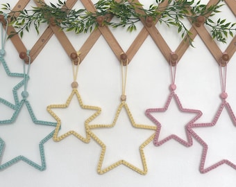 Macrame Star Wall Hanging,  Nursery Decor, Kids Bedroom Decor