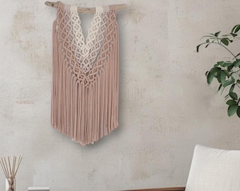 Ombré Macrame Wall Hanging: Beachy Home Decor