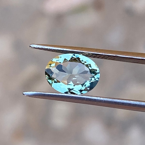 Very Rare Color Natural Aquamarine Oval Cut Stone With Amazing Cut Quality Loose Gemstone For Making Jewelry 1.70 Carat