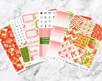 Cruise/'n Up Sticker Kit Strawberries Hobonichi Weeks