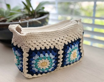 Evil Eye Bag / Crochet Bag / Granny Square Purse / Women