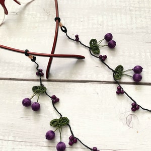 Cadena para gafas de color morado/Cadena para gafas de mujer/Cordón para gafas/Cordón para gafas/Collar para gafas de lectura