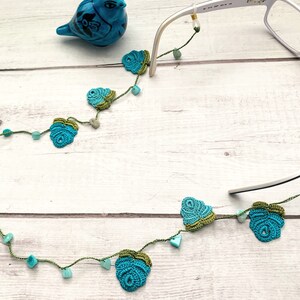 Chain for Eyeglasses / Eyeglasses Retainer / Flower Eyeglass Chain / Eyeglass Lanyard for Women / Sunglasses Chain