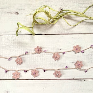Cadena para gafas con flores / Cadena para gafas con flores / Soporte para gafas / Collar con soporte para gafas / Cordón para gafas de lectura
