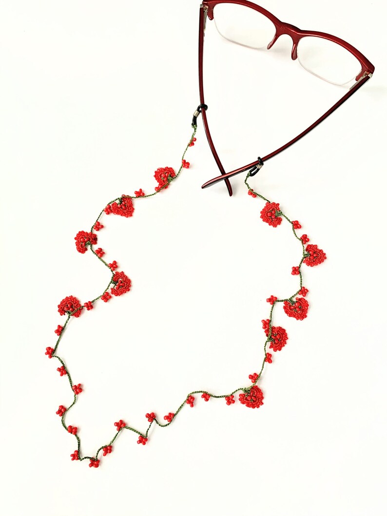 Eyeglass Chain / Crochet Glasses Chains / Eyeglass Holder with Etsy