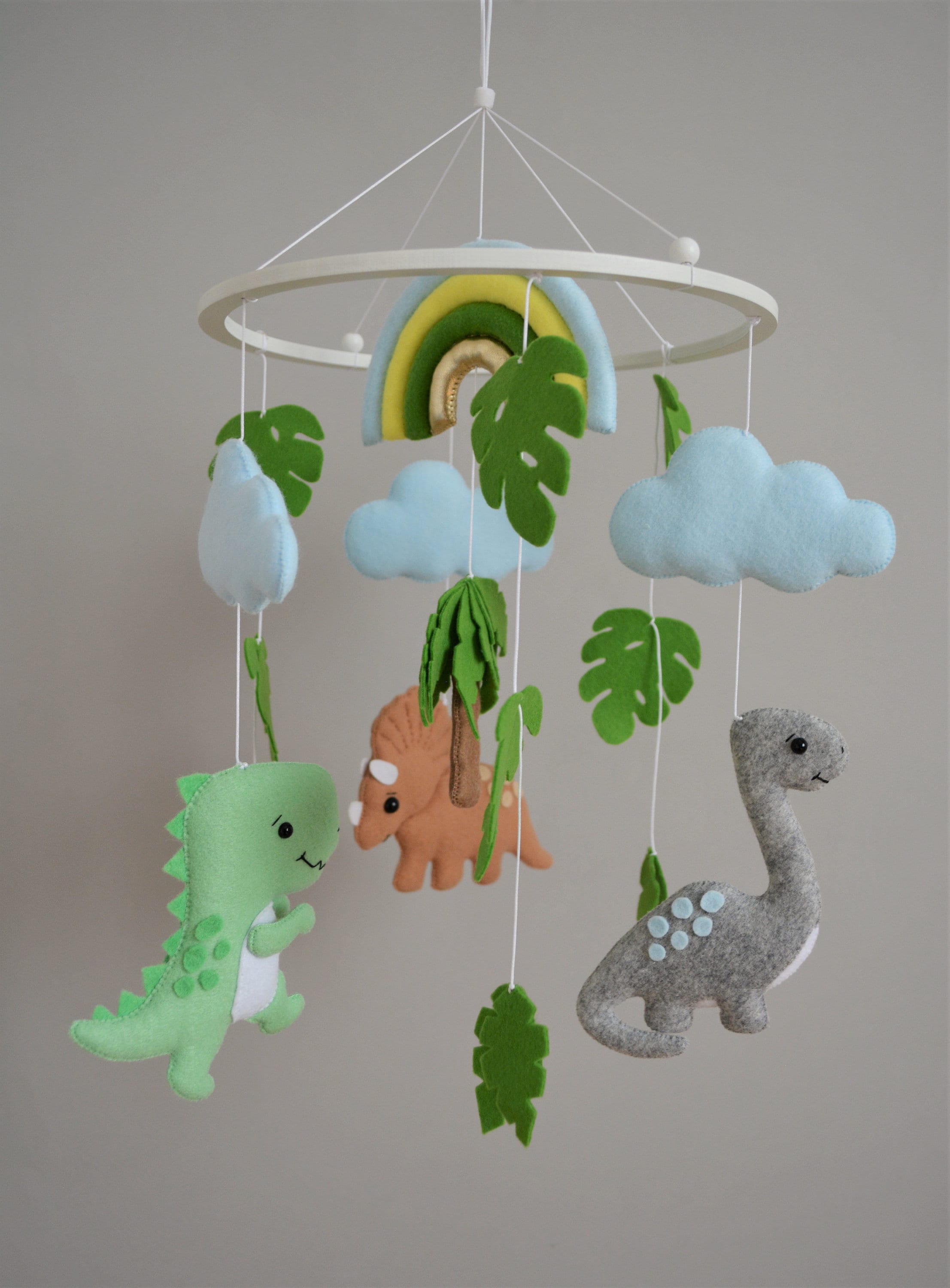 Dino mobile Baby mobile dinosaur Dinosaur nursery mobile Etsy