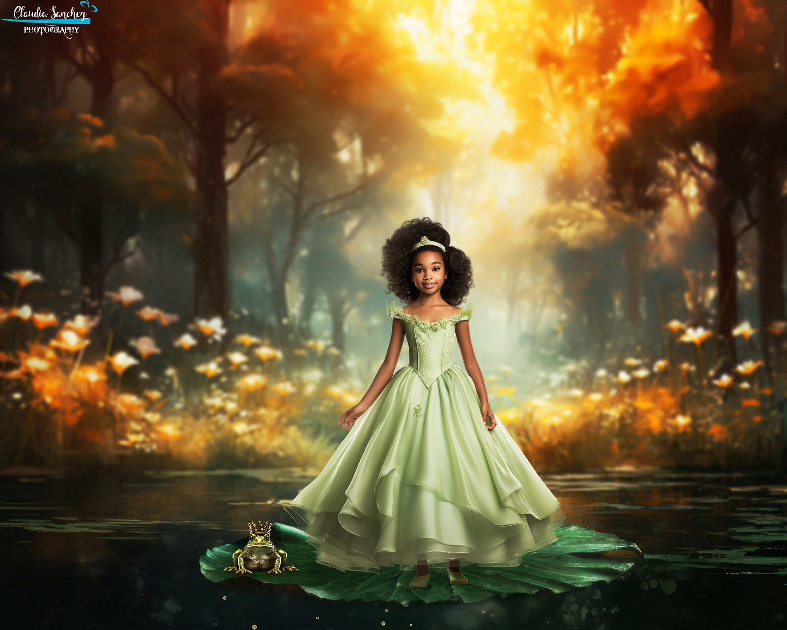FOUR the Princess and the Frog Digital Backgrounds, Princess Backdrop ...