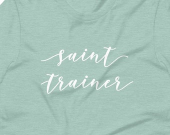 Camisa Saint Trainer, camiseta de mamá católica, camisa de santo, regalo católico, camisa católica ¡Envío gratis!