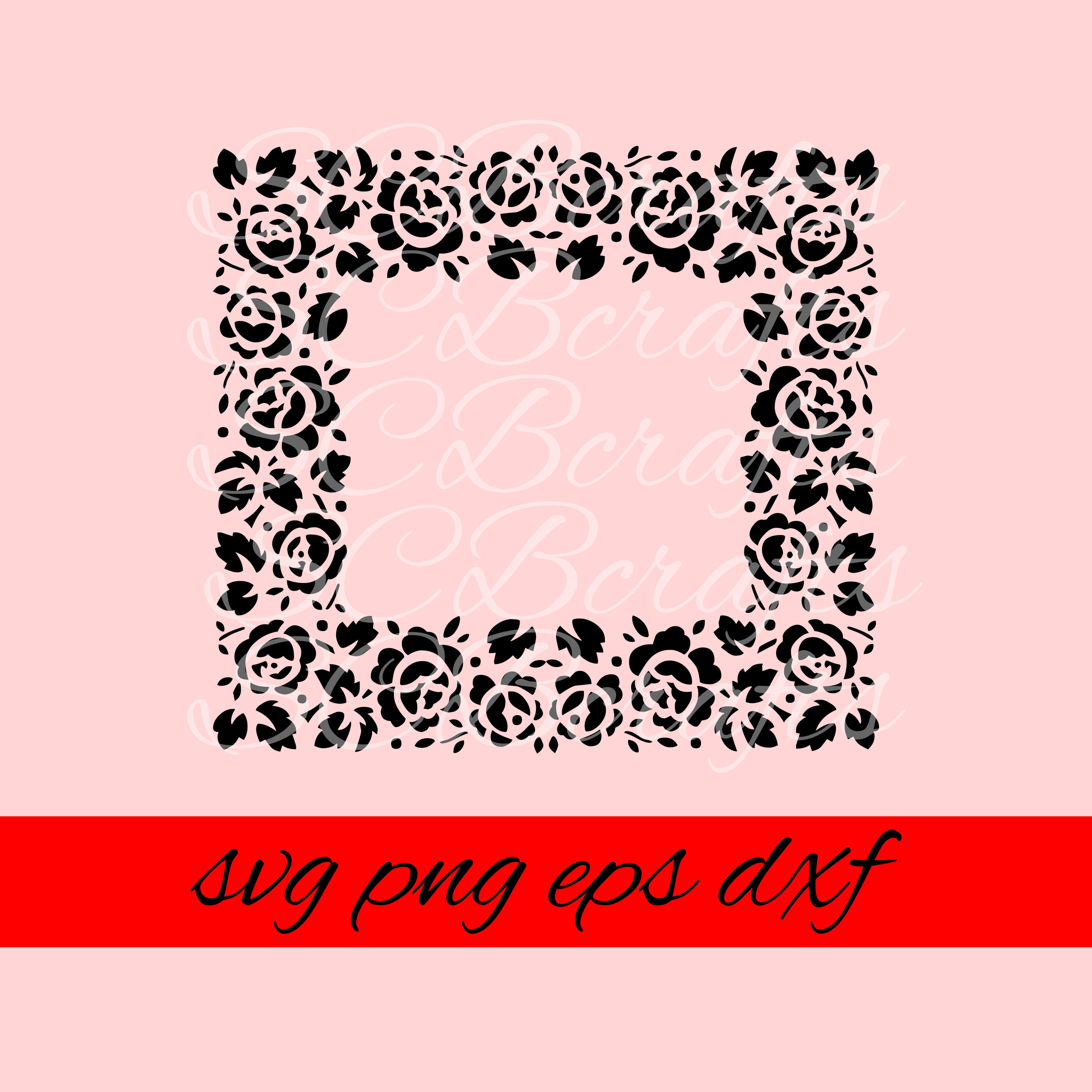 Free Free 158 Silhouette Cameo Silhouette Flower Border Svg SVG PNG EPS DXF File
