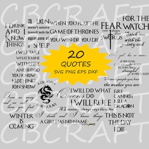 tv show quotes bundle svg printable design cut file cricut cameo editable vector, png, eps, dxf mug or shirt design clip art scrapbook