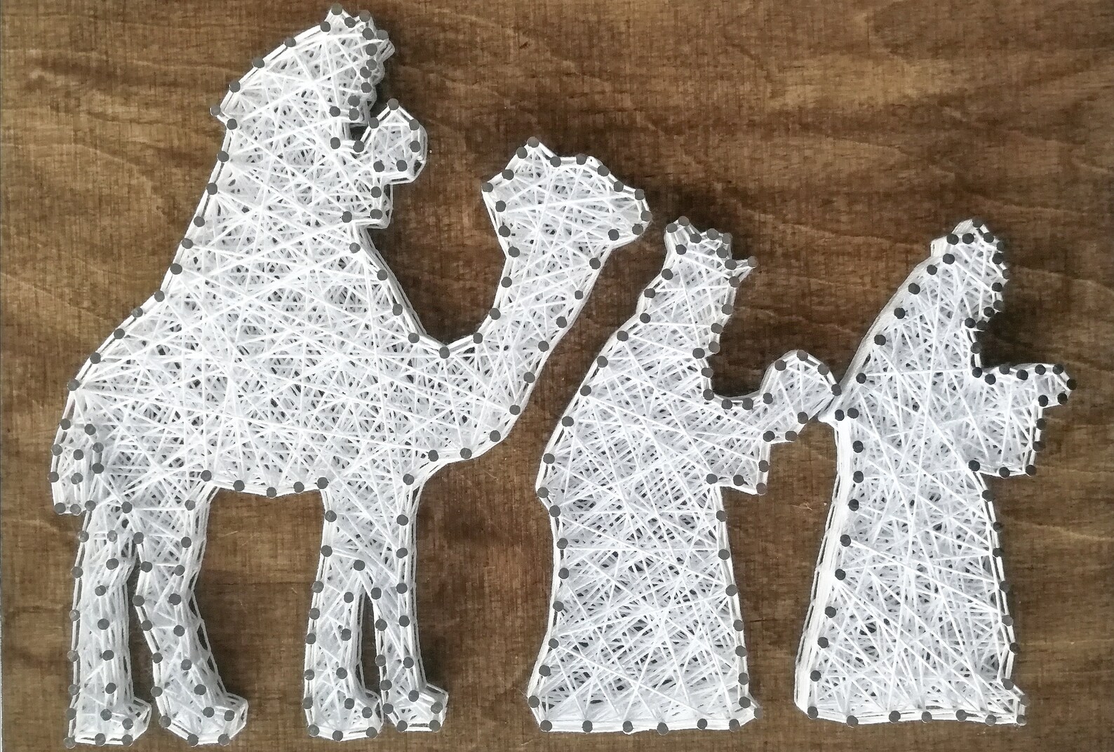 Nativity Set String Art Pattern Christmas String Art - Etsy