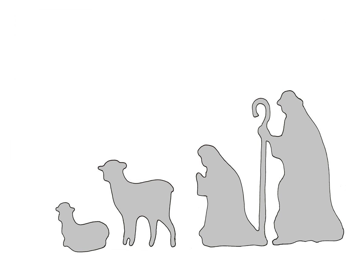 Nativity Set String Art Pattern Christmas String Art Etsy UK