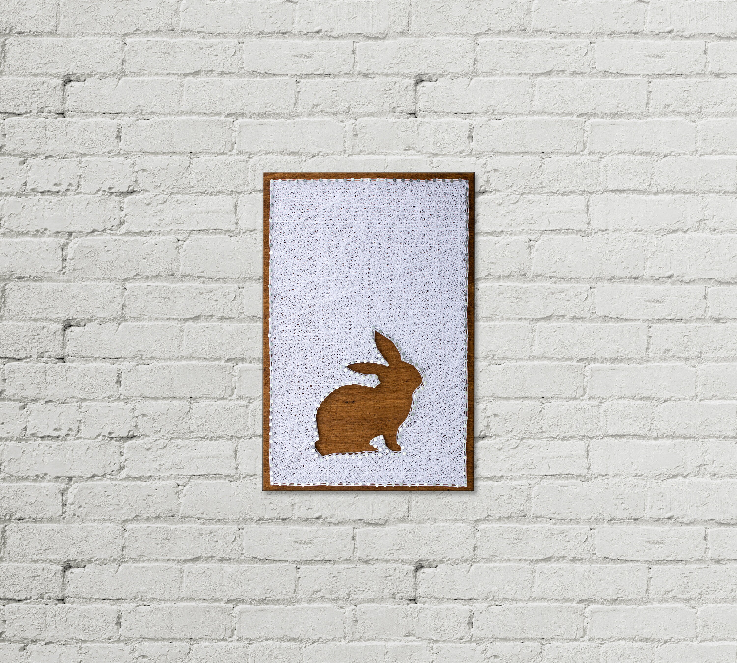 String Art Patterns, DIY Bunny String Art Template, Printable Easter ...