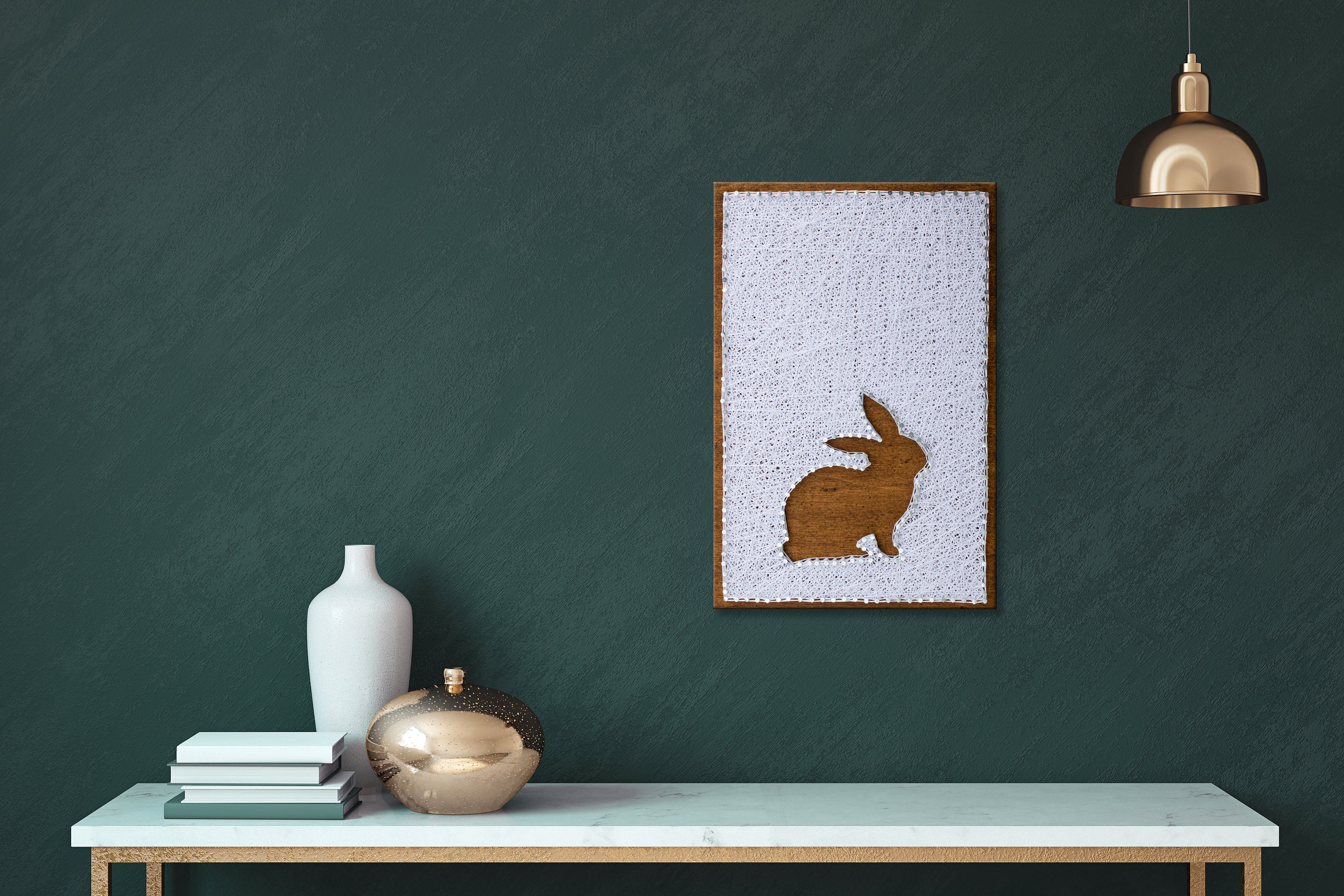 String Art Patterns, DIY Bunny String Art Template, Printable Easter ...