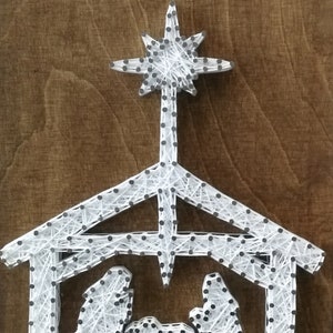Nativity Set String Art Pattern Christmas String Art - Etsy