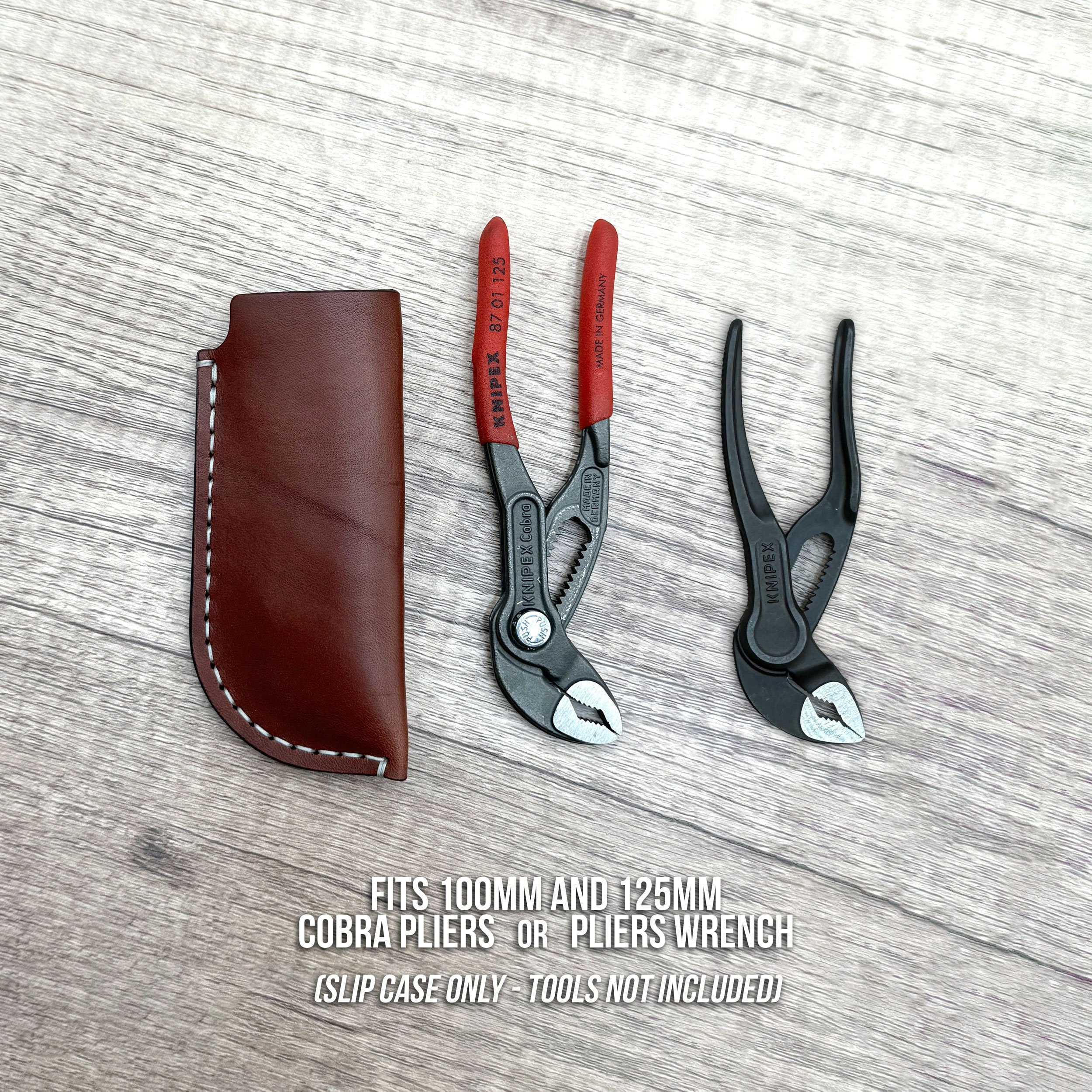 Knipex Cobra & Pliers Wrench Leather Slip Case - Hand-stitched