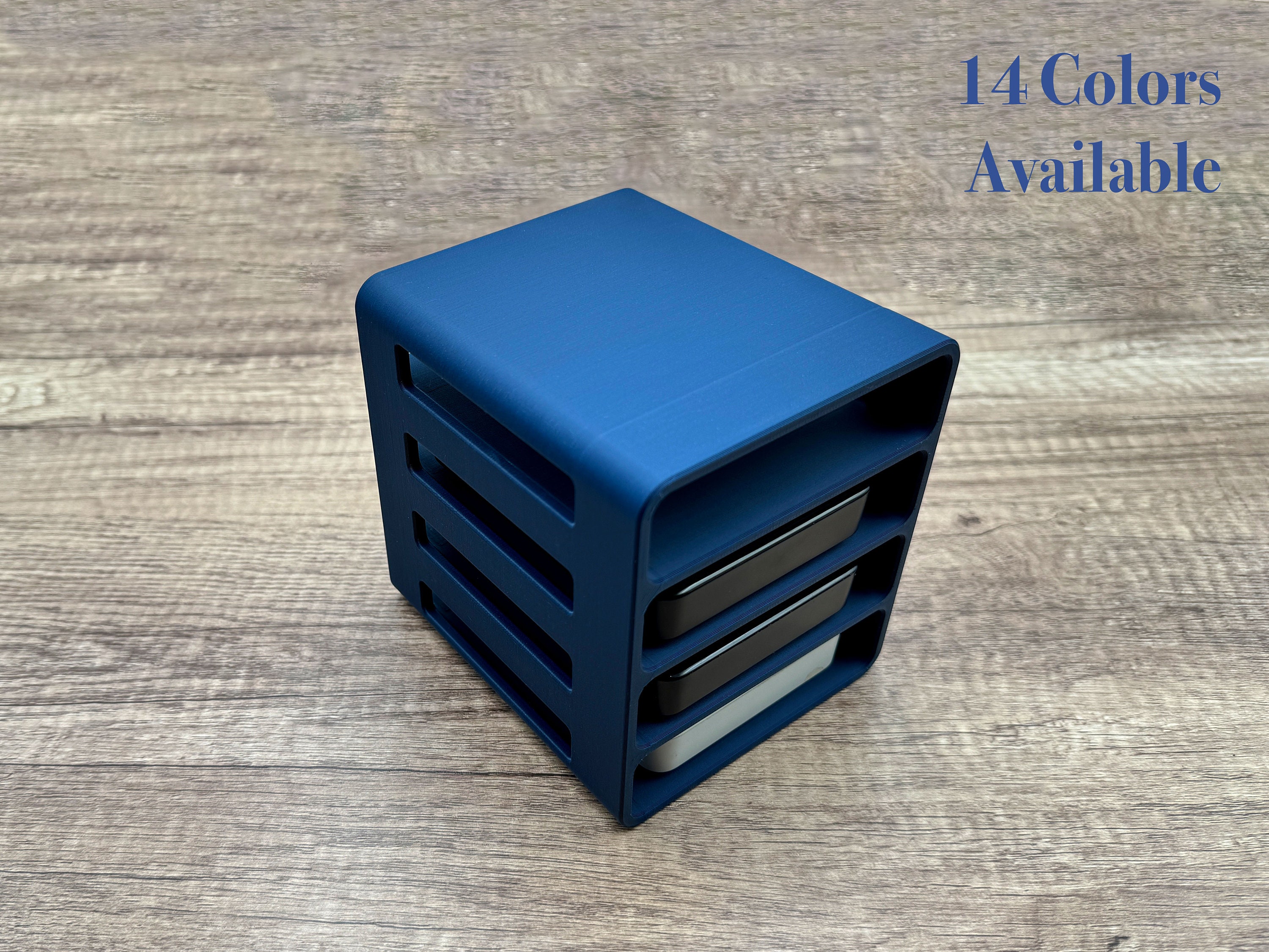 Hard Drive Organizer: 4-Bay HDD AND SSD Stand, Horizontal or Vertical