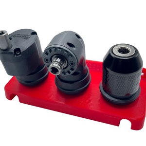 Milwaukee Chuck Organizer - 3 Chuck - IN STOCK Ready To Ship - Compatible with Milwaukee Installation Driver
