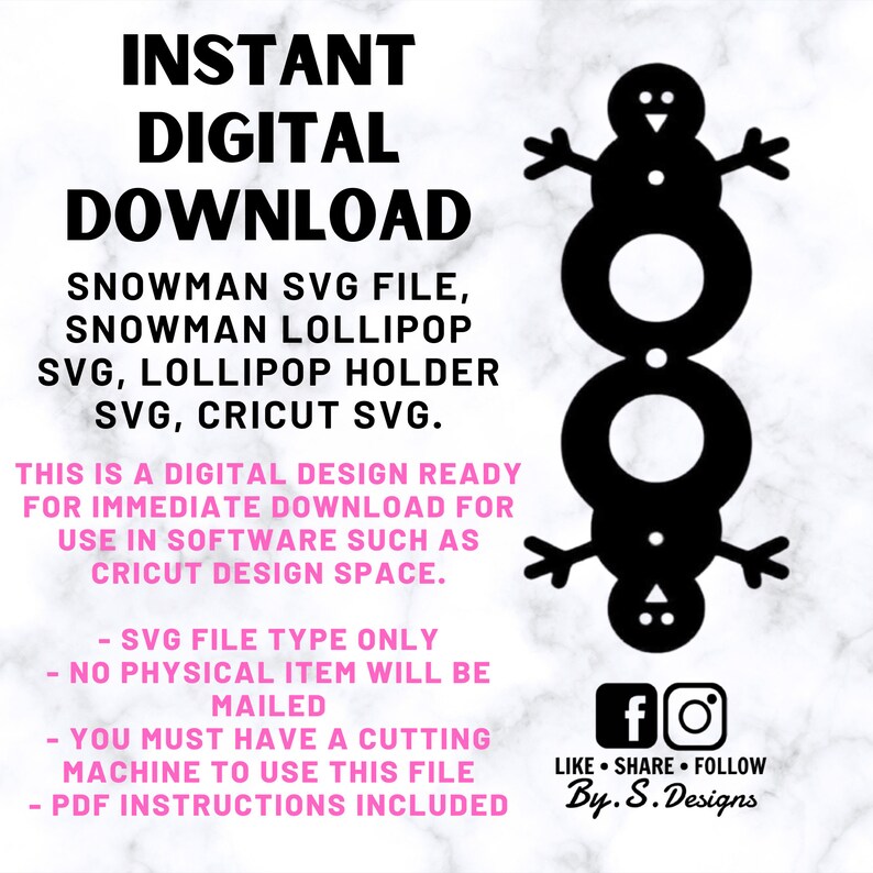 Snowman Svg File Snowman Lollipop Svg Lollipop Holder Svg Etsy