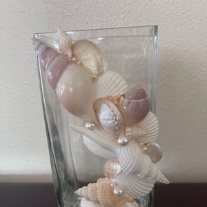 Pearl Seashell Vase  l Coastal Decor l Mother&#39;s Day Gift