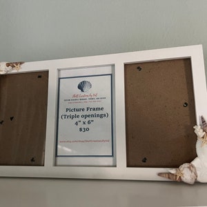 Triple Opening Seashell Frames