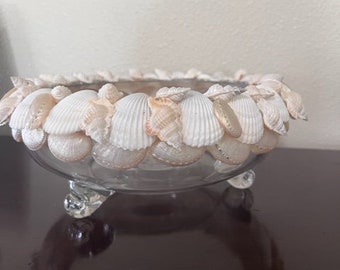 Seashell Bud Bowl or Lantern l Coastal Decor l Mother's Day Gift