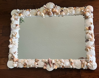 Extra Large Multicolor Custom Seashell Mirror