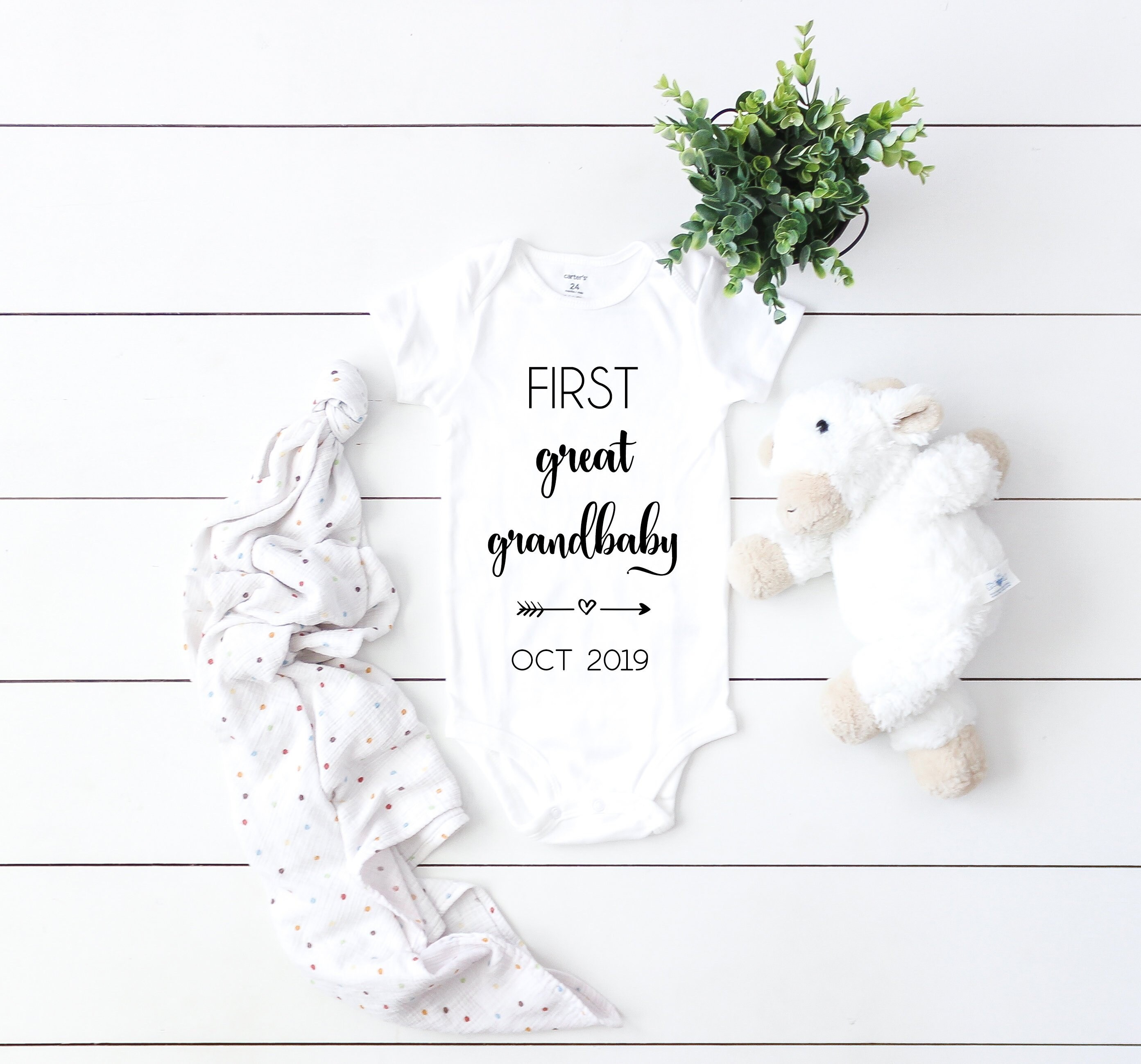 First Great Grandbaby Custom Pregnancy Announcement, Baby Reveal Gift…
