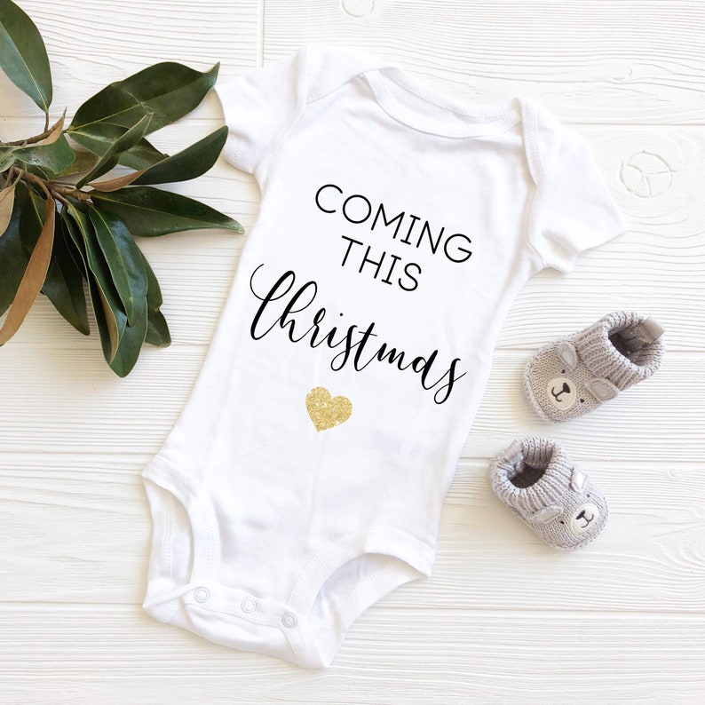 Pregnancy Announcement Due in December Baby Reveal Etsy