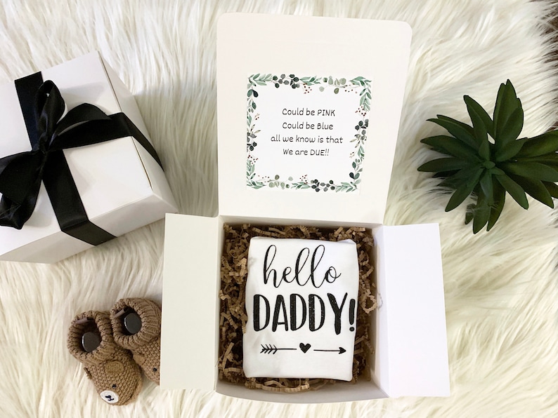 Hello Daddy Pregnancy Announcement To Husband Baby