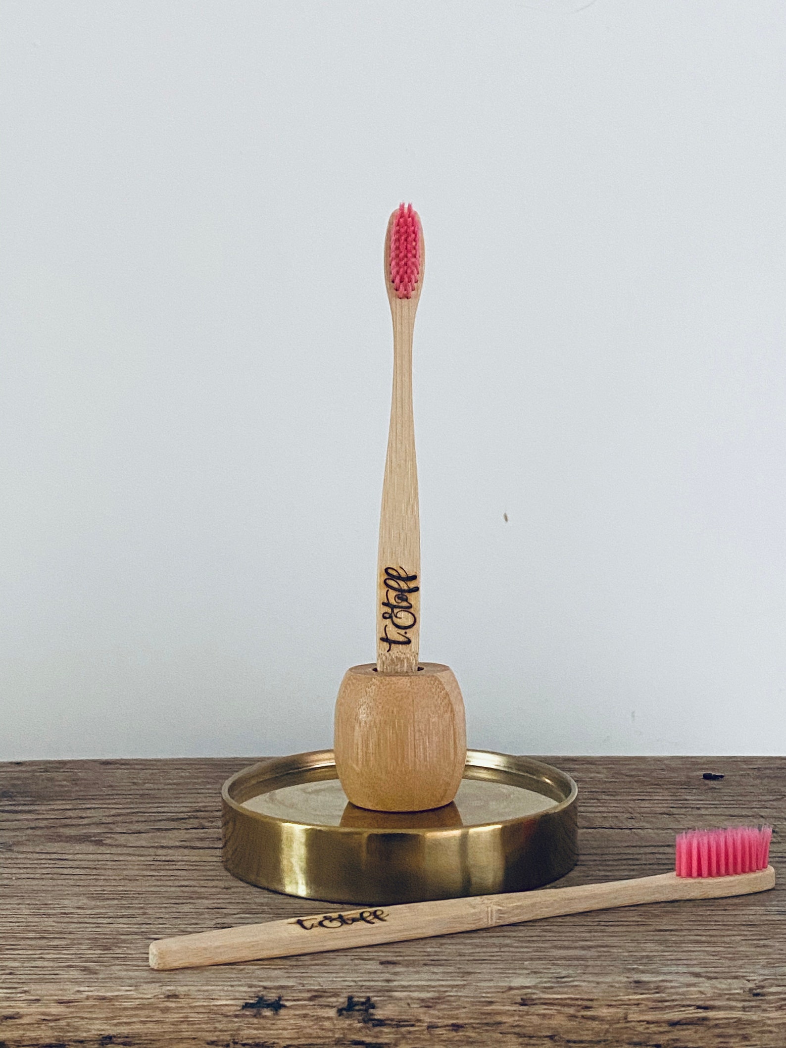 Bamboo Toothbrush Holder Biodegradable Ecofriendly Etsy