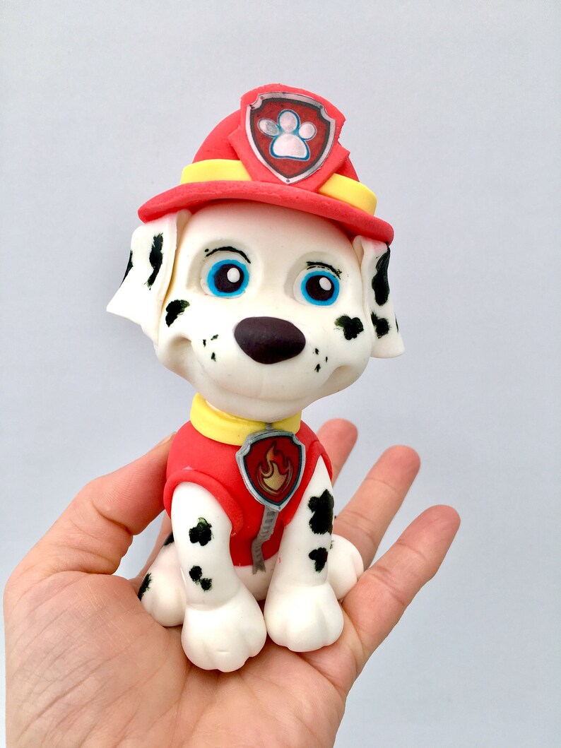 Paw Patrol Marshall edible cake Topper | Etsy