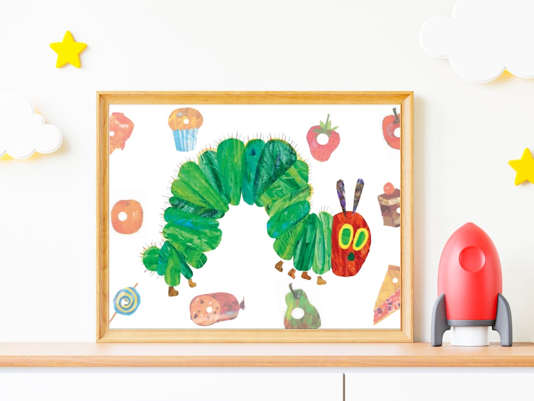 The Very Hungry Caterpillar Nursery Print, Kids Room Decor (digital ...