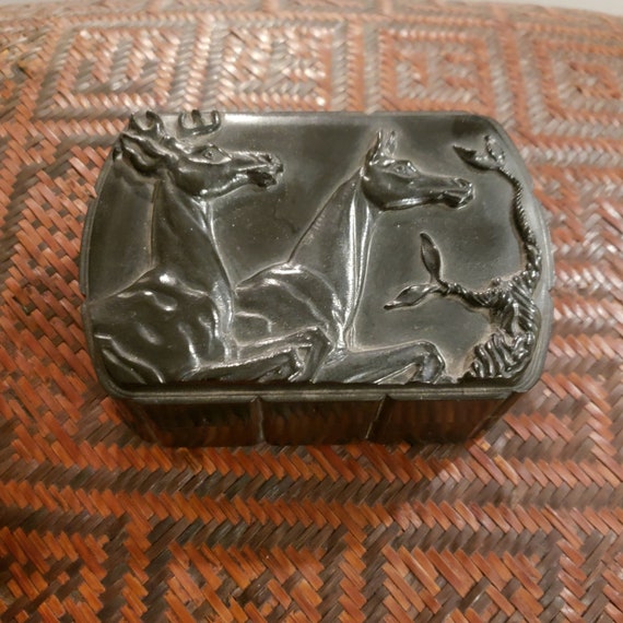 HiCKOK Stag and Deer Celluloid Box - image 1