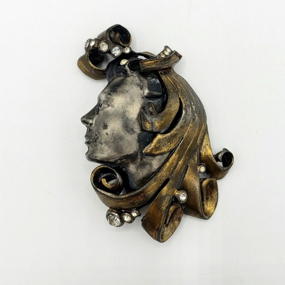 SHOWGIRL Figural Brooch - Black, Starr & Gorham S… - image 1