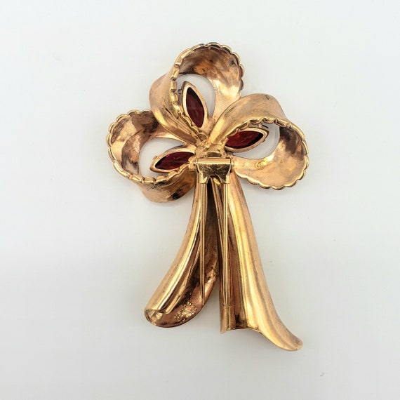 FRED A. BLOCK Bow Fur Clip - Fred Block Brooch - … - image 3
