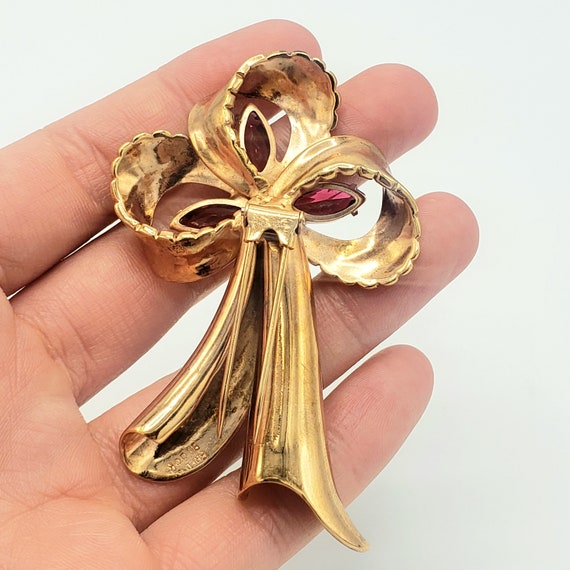 FRED A. BLOCK Bow Fur Clip - Fred Block Brooch - … - image 4