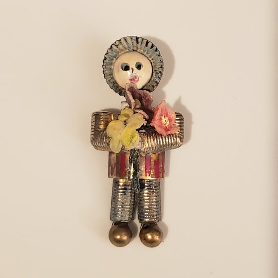 ROBOTIC TIN MAN Depression Era Pin