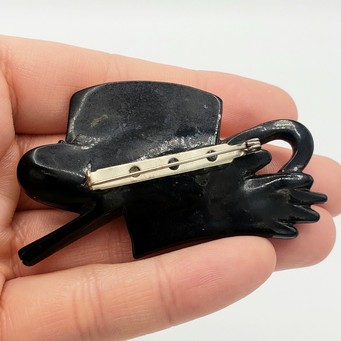 PUTTING on the RITZ Hat Cane and Gloves Brooch Hat Brooch Etsy