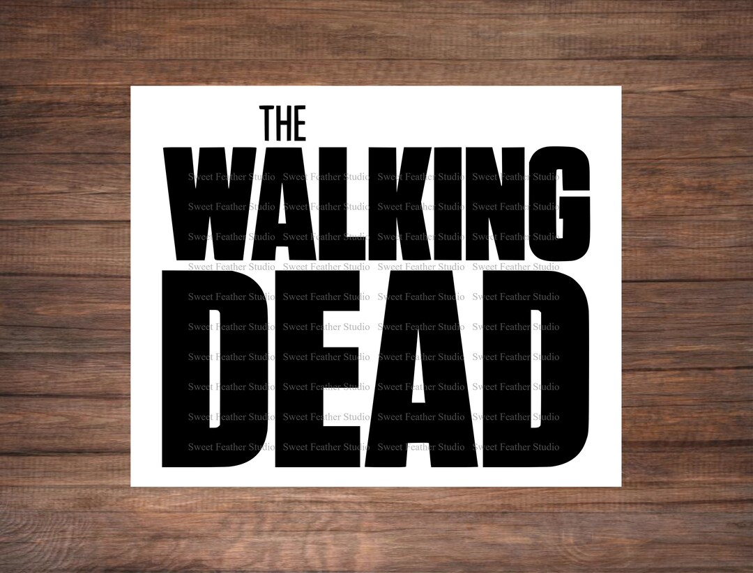 The Walking Dead Car Decal, Choice of Color and Size, Waterproof Bumper