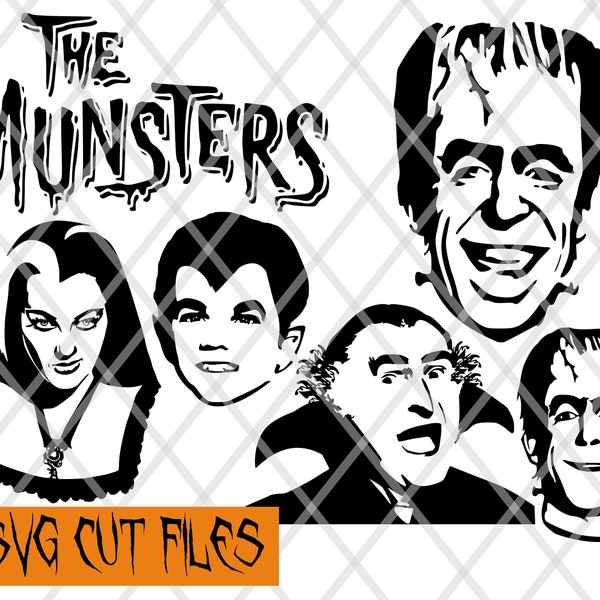 Munsters SVG Pack Cut Files