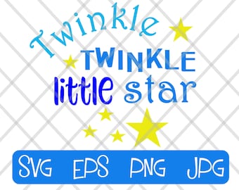 Twinkle Twinkle Little Star SVG Graphic - Per macchine da taglio, stampa e altro ancora!