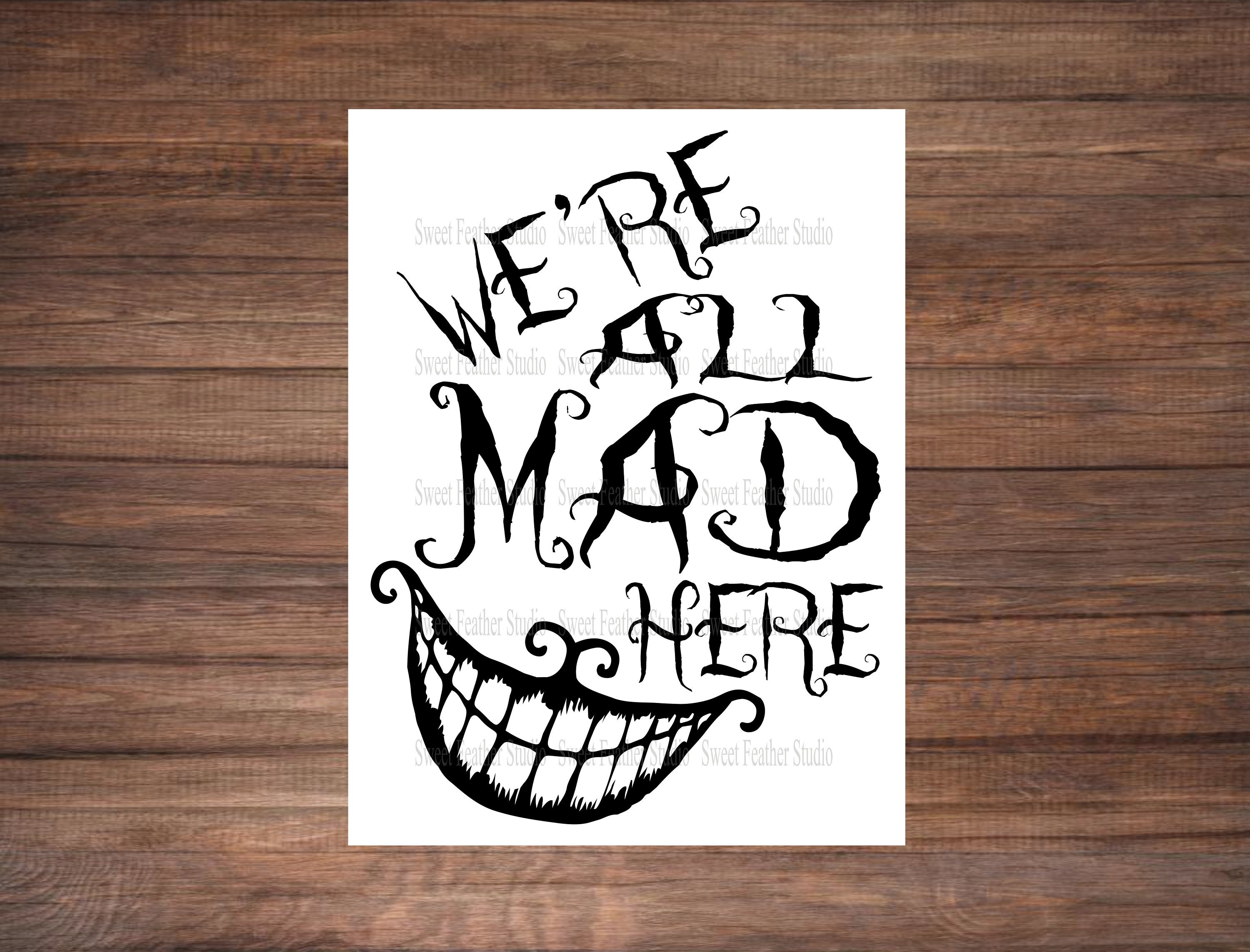 WE'RE ALL MAD HERE VINYL RUG - Junk GYpSy co.