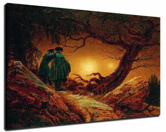 Glossy Canvas Paper A4 or A3 CHALK CLIFFS by Caspar David Friedrich Matt