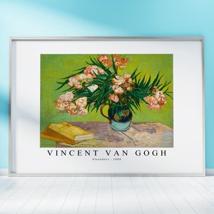 Van Gogh Print Download Digital File, Van Gogh Oleanders 1888 Wall Art,Frame TV Art Prints, Van Gogh Download Print Poster
