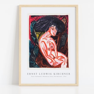 Ernst Ludwig Kirchner Print Download Digital File, Ernst Ludwig Kirchner - Peter Schlemihl&#39;s ....... 1915 Wall Art, FrameTV Art Download