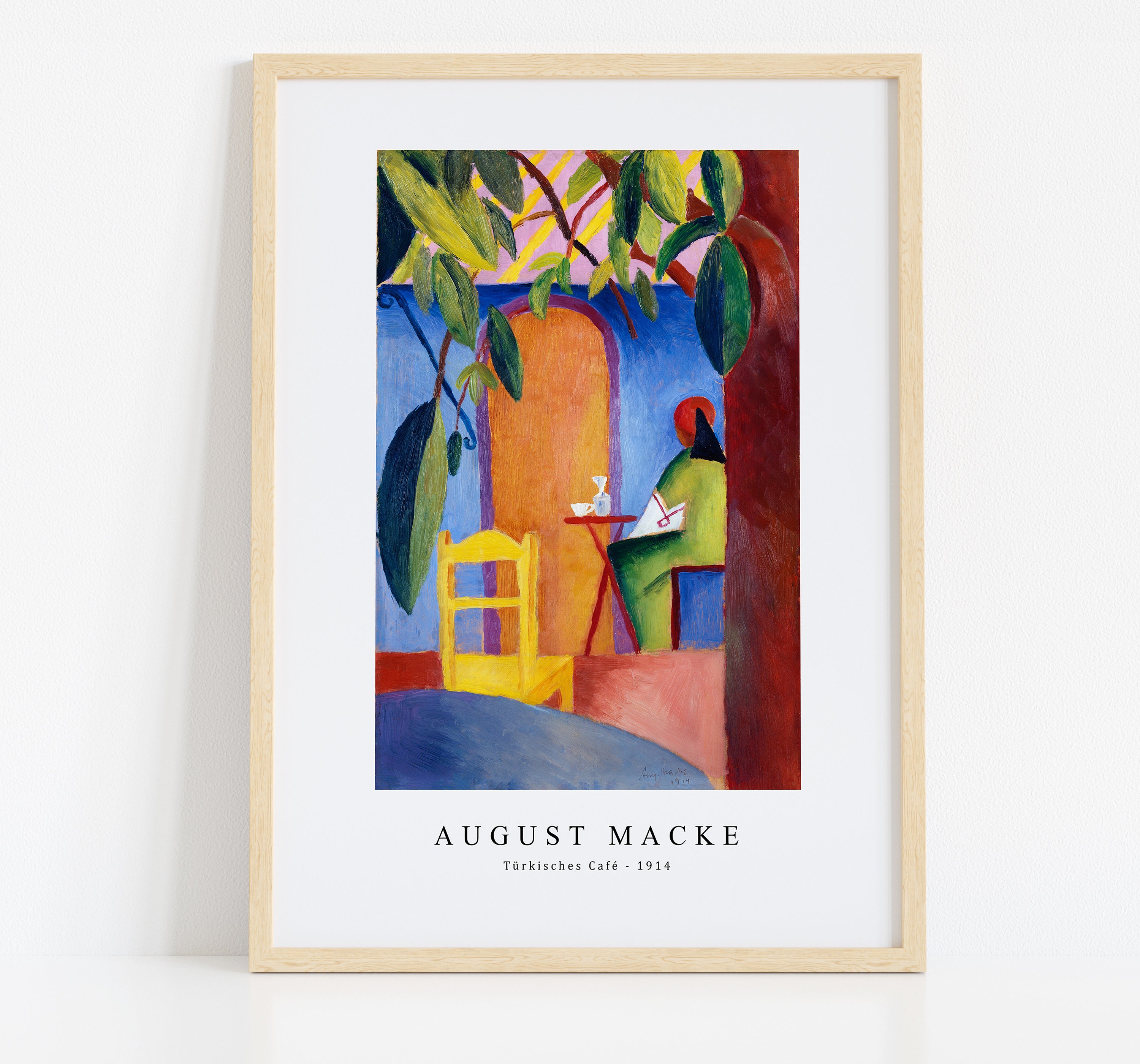 XXL Wandbild 'Blick In Eine Gasse' Von August Macke – Leinwanddruck 40x30 Cm Auf Keilrahmen, Made In Germany