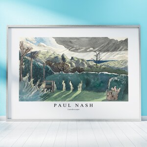 Paul Nash Print Descargar archivo digital - Arte de pared de paisaje, Impresiones de arte de TV de marco, Decoración de pared, Descargar