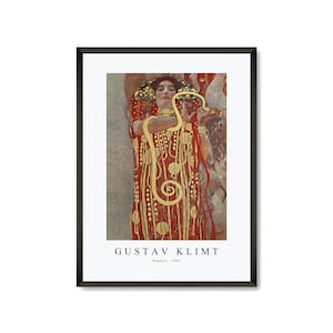 Gustav Klimt Art Print | Gustav Klimt Art Canvas | Gustav Klimt-Hygieia 1907 | Gustav Klimt Wall Art Decor